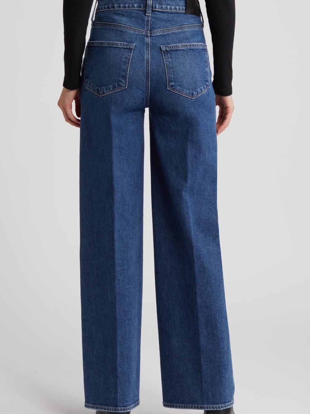 PAIGE Sasha Seamed Picket High-Rise Wide-Leg Jeans - Picture 2 of 6